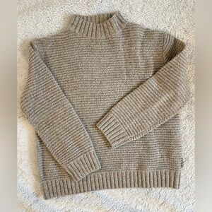 Roots Men's Taupe Crewneck Sweater size XL